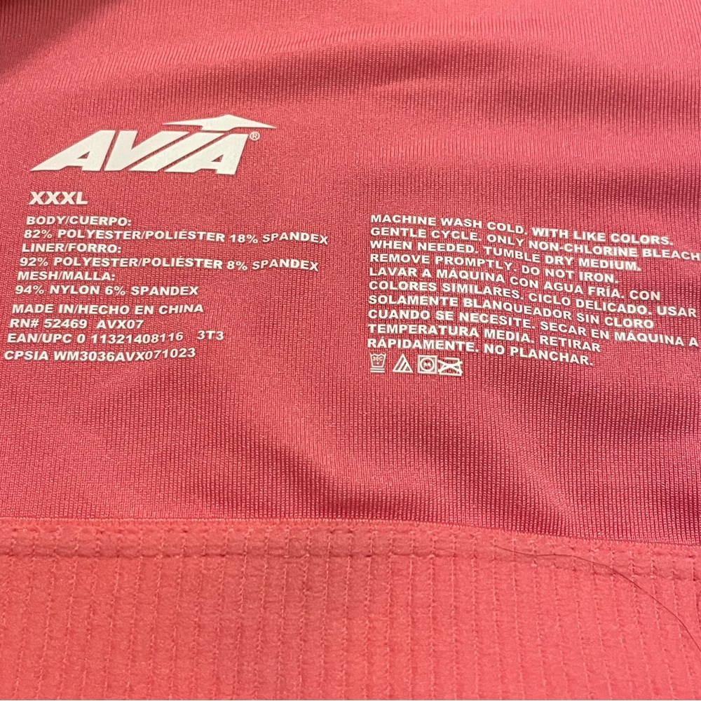 EUC Avia Women's Pink Sports Bra with Razorback Size XXXL - Picture 4 of 6